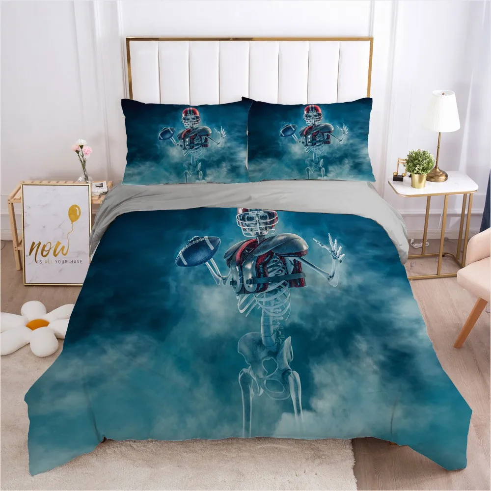 

3D Demon Bedding sets Blue Quilt covers Pillowcases Duvet cover set Comforter case King Queen Twin Bed Linens