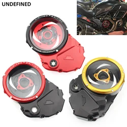 Racing Clutch Cover Spring Retainer Clear For Ducati Diavel XDiavel 1200 1260 S Multistrada X-Diavel X DIAVEL CNC Engine Parts