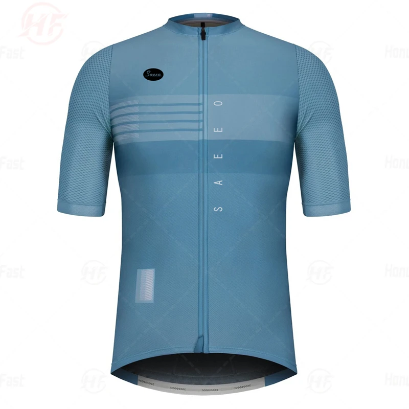 ฤดูร้อนคุณภาพสูง2022ทีมใหม่ผู้ชายเสื้อผ้าแขนสั้นสีดำ Breathable Quick Dry Cycle Jersey เสื้อผ้าสเปน