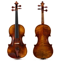 Master Violin!Guarnieri 1741 4/4 Violin Copy!Violin High-grade Handmade antique Maple violin with fiddle case bow