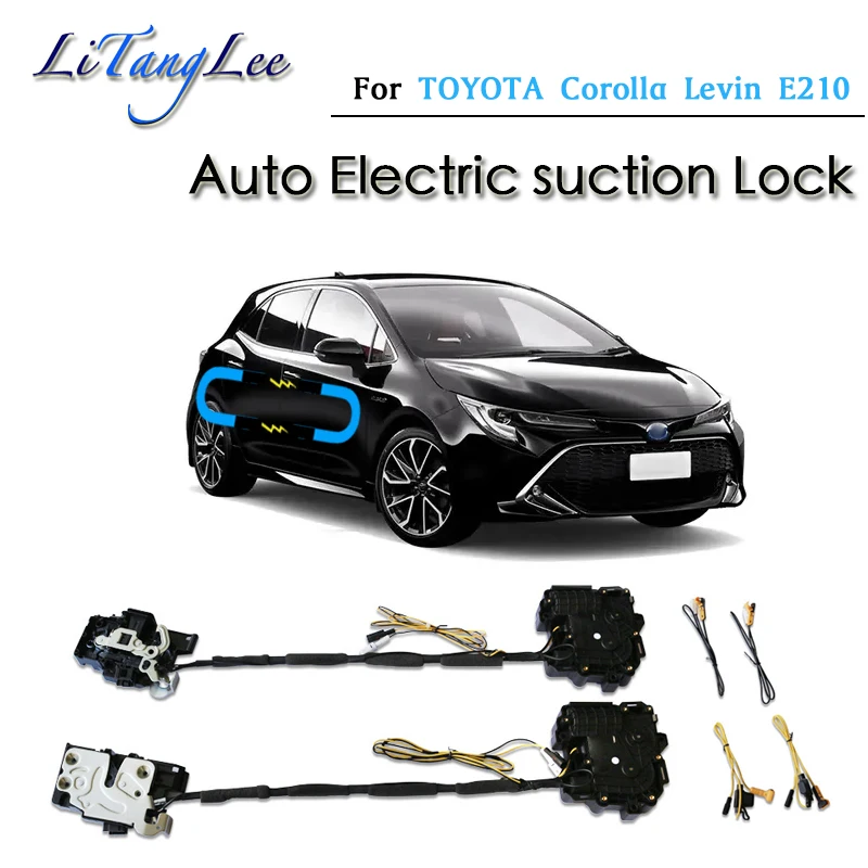 Car Soft Close Door Latch Pass Lock Actuator Auto Electric Absorption Suction Silence Closer For TOYOTA Corolla Levin E210 Auris