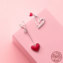 La Monada Fashion Womens Earrings Silver 925 Ear Piercing 925 Silver Earrings For Women Hanging Heart Silver Stud Earrings Girls
