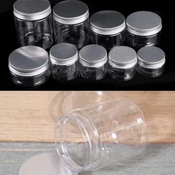 30/50/60/80/100/120/250/500ml Empty Plastic Clear Cosmetic Jars Makeup Container Clear Plastic Jar Face Cream Sample Pot Gel Box