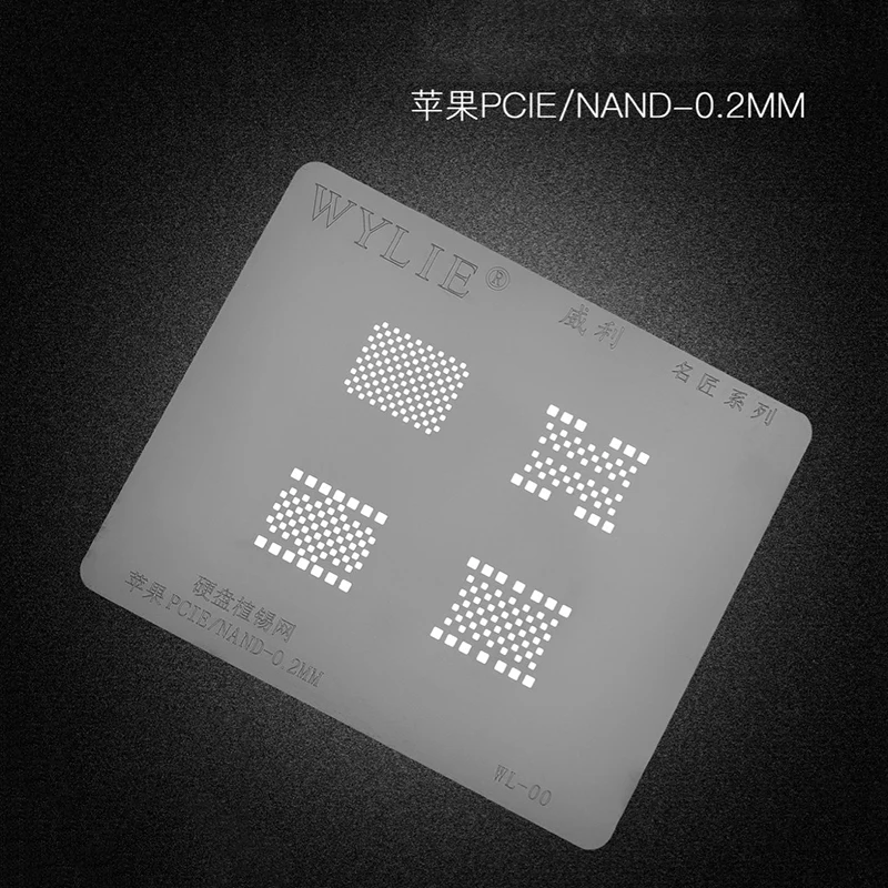 SAYTL BGA Stencil for iPhone NAND PCIE X XSMAX XR 8 8P 7 7P 6S 6SP 6 6P 5 5C 5S Motherboard IC Chip BGA Reballing Stencil Kit