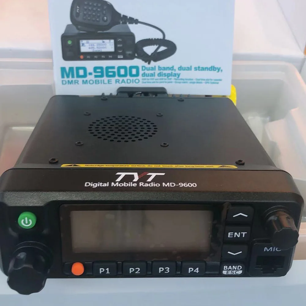 

TYT MD-9600 Dual Band 136-174MHz & 400-480Mhz Digital Mobile Radio 50/45/25W High Quality DMR Radio + 1 Programming Cable