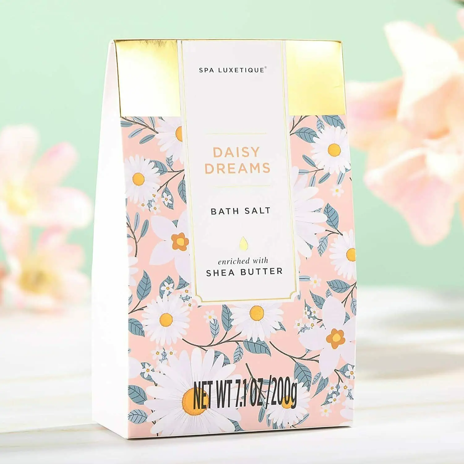 Keranjang Hadiah Spa Daisy Dream Untuknya, Set Mandi & Tubuh Santai 12 Buah, Hadiah Hari Ibu/Liburan Wanita