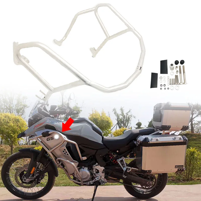 For BMW F850GS ADV F 850 GS Adventure 2019 2020 Motorcycle Stainless Steel Upper Engine Guard Bumper Crash Bar Frame Protector