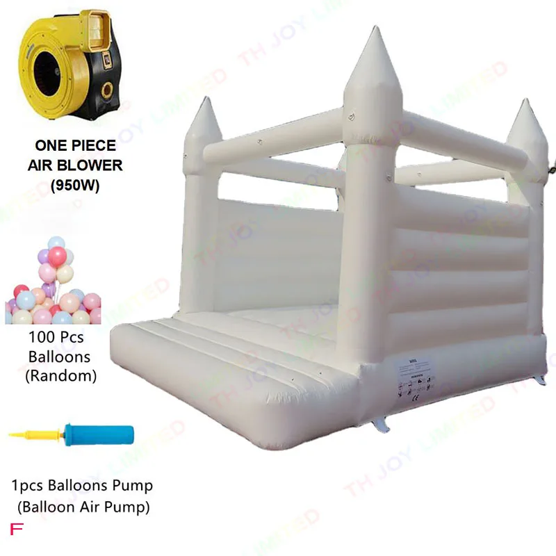 

Commercial New White Bouncy Castle Inflatable White Jumping Castle Adult Kids Bounce Bouncy Castles House for Wedding Party