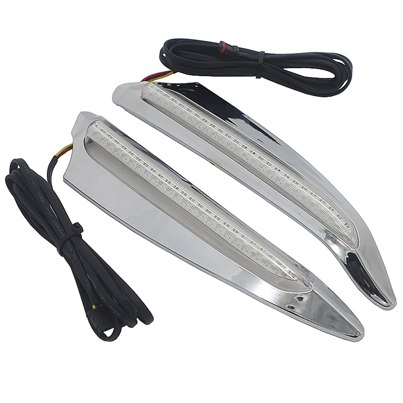 Motorcycle Accessories NEW Chrome or Black Lighted Vent Trim LED 2018 2019 2020 2021 For Honda GoldWing GL1800 F6B GL 1800