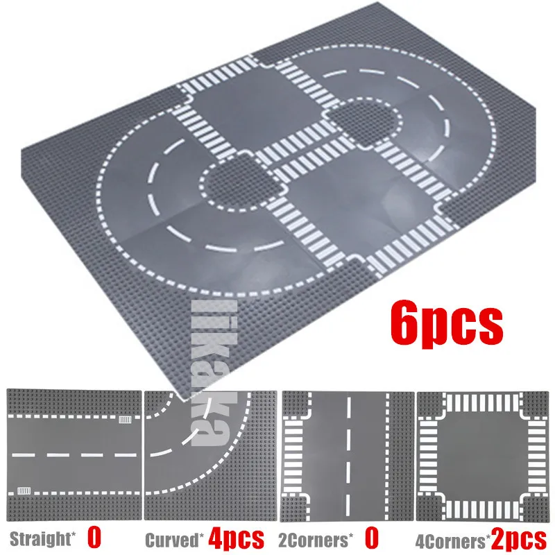 32*32 Dots Road Grondplaten Klassieke Bouwstenen Bouw Speelgoed Stad Straat Bricks Compatibel 32X32 Rivier Placas de Base