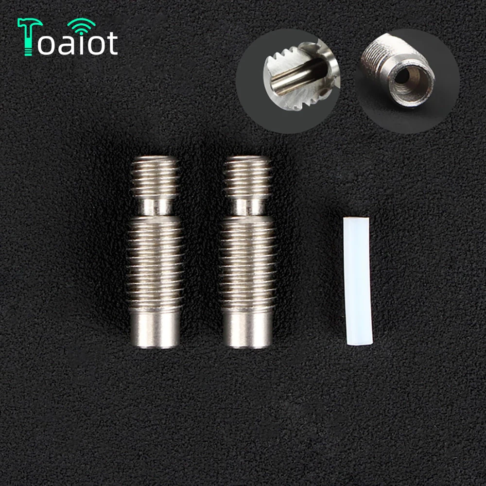 Toaiot Heat Break For V6 HOTEND Vocano Heater Block 1.75MM Filament Remote Feeding Tube High Quality 3D Printer Accessories