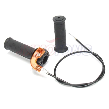 Twist Throttle Accelerator Grip + kabel voor 47cc 49cc Mini Crossmotor Quad