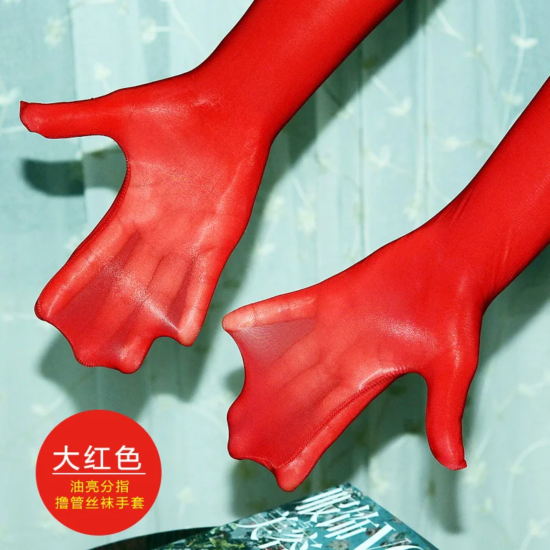 Sexy Spitze Dünne Transparente Hohl Atmungsaktive Lange Handschuhe Nahtlose Hohe Elastizität Solide Frauen Mann Weiß Schwarz Strumpf Handschuhe