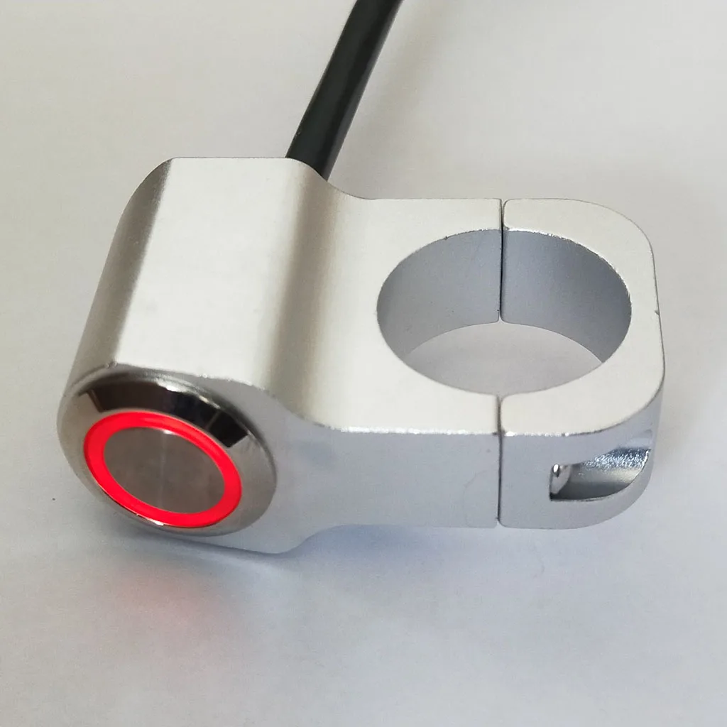Motorcycle Handlebar Headlight Switch DC 12V Waterproof Switch Fog Spotlight Switch aluminium alloy for Electric Motorbike ATV
