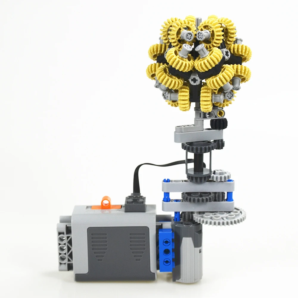 MOC Bausteine Selbst-Verriegelung Ziegel Technische teile Technische Getriebe Ball kompatibel mit Lego 3649 18575 für kinder jungen spielzeug