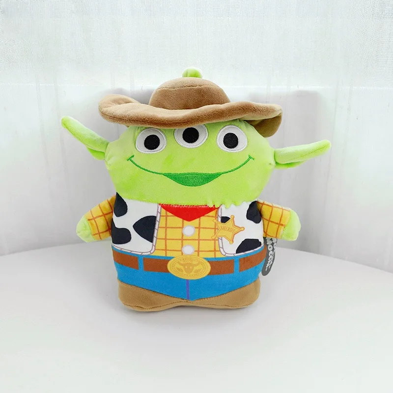 28cm verde alienígena kawaii brinquedo de pelúcia história 4 cosplay disney woody lotso urso os incredibles animais de pelúcia bonecas presente de aniversário