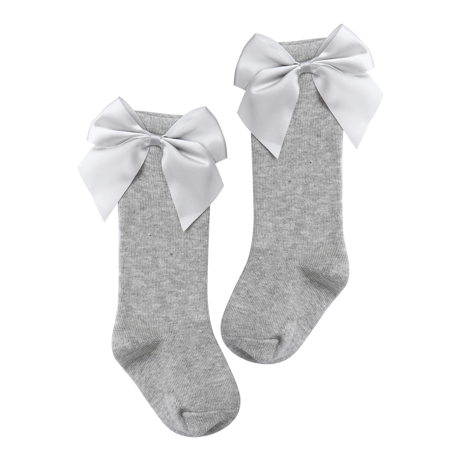 Calzini per neonate nuovi calzini per bambina Big Bow Knee High Long Soft calzini per bambini Bowknot 0-3 anni calzini neonati per costumi Dancewear