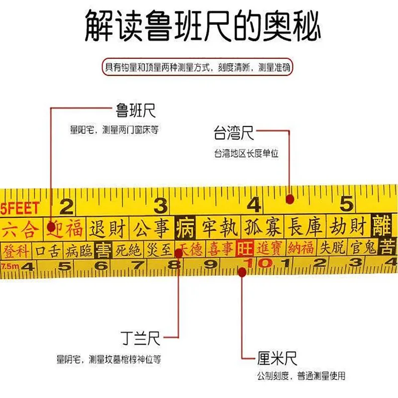 Measuring Tape Retractable Metric Ruler High Precision roulette Hand Tools professional flexometer