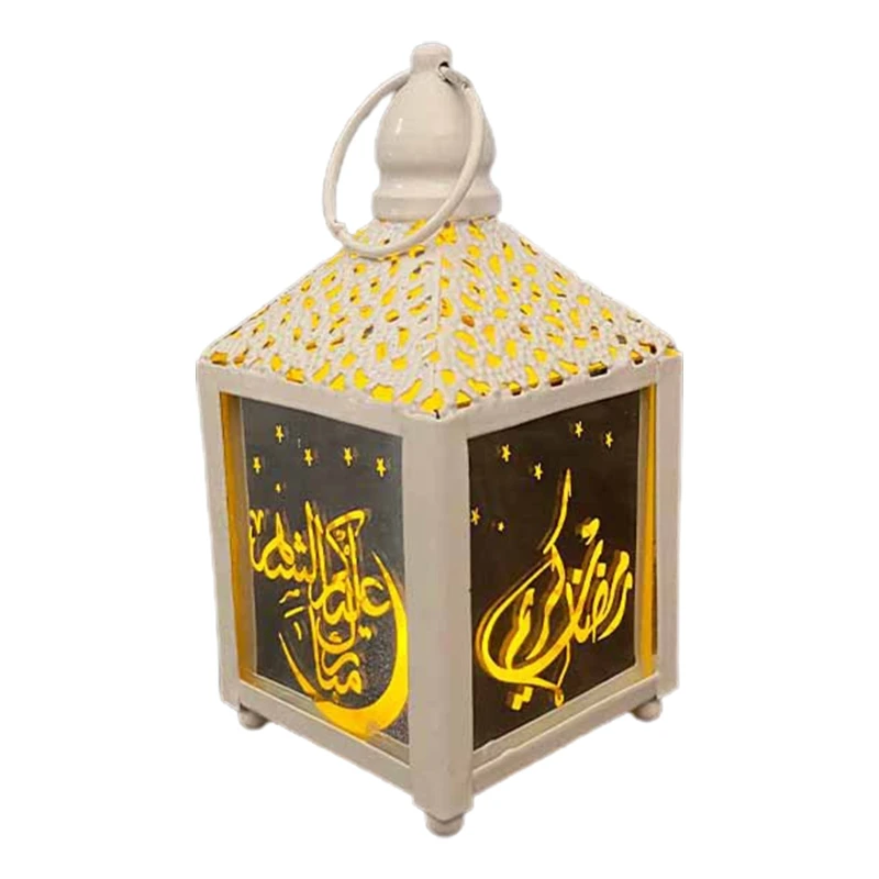 Elegancka kwadratowa Ramadan wisząca lampa Eid Mubarak Element światła Eid Ramadan lampa G32A