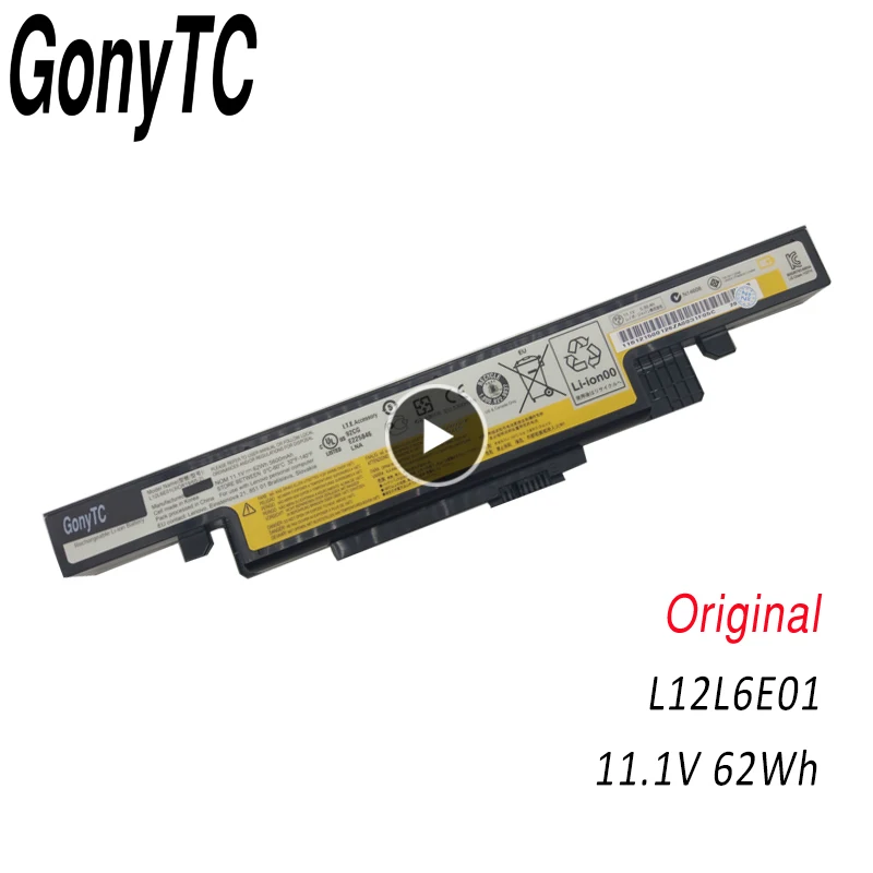 Original L12L6E01 Laptop Battery For Lenovo Y510P Y490 Y490P Y400 Y410P Y400N Y500 Y500N L11L6R02 L11S6R01 L12S6A01 L12S6E01