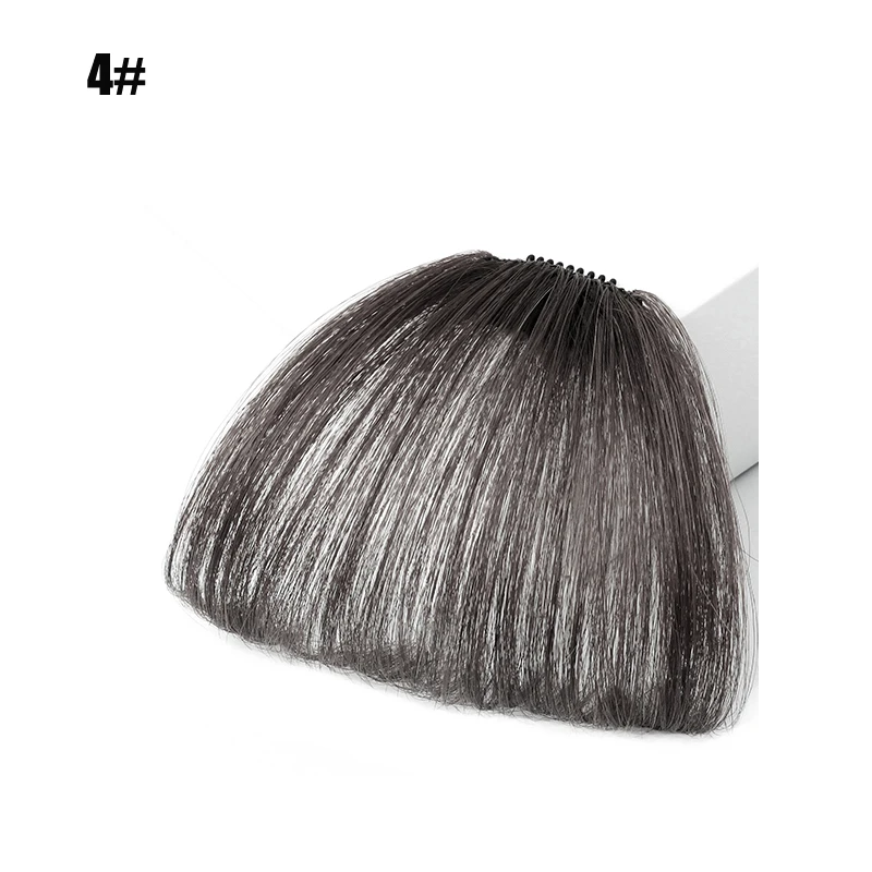 Air Bangs คลิปสังเคราะห์ปลอม Fringe ธรรมชาติ Neat แผ่นแปะผมอุปกรณ์แต่งผมสำหรับผู้หญิง