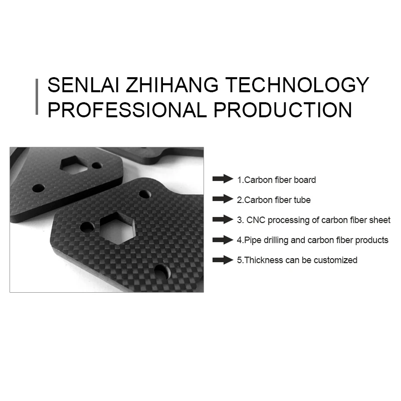 Customized Carbon Fiber CNC Cutting Plate Service  DIY Carbon Fiber Sheet Plate CNC Machining Precision carving