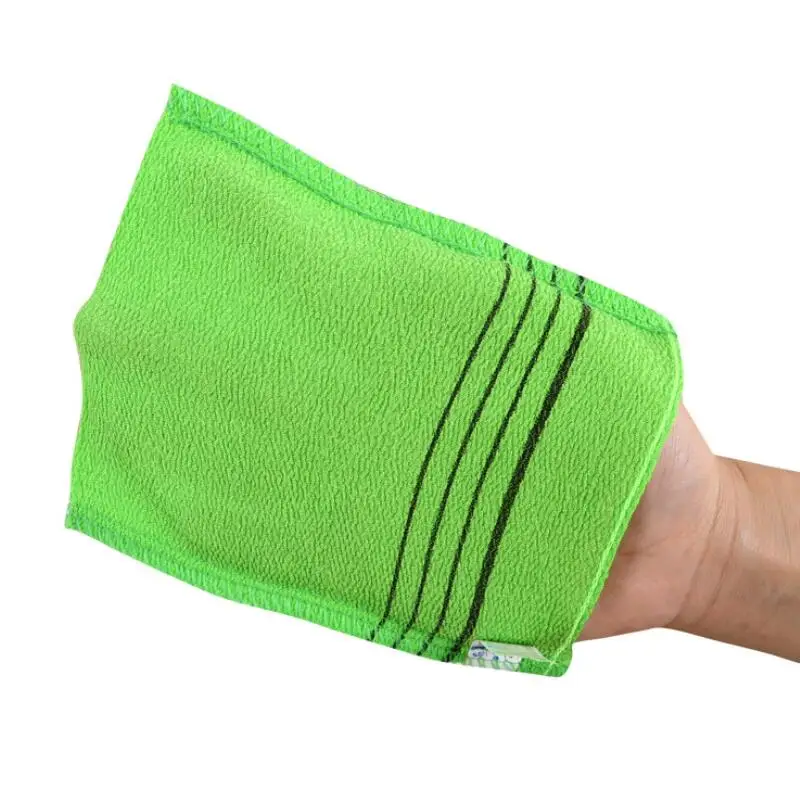 

18*12cm Glove Type Double Sided Bath Towel Exfoliating Bath Washcloth Shower Wash Cloths Dead Skin Towel LX8441