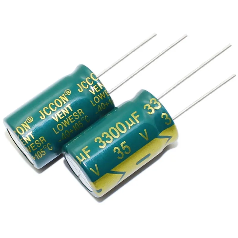 50PCS 3300UF 35V   35V3300UF Aluminum Electrolytic Capacitor  high-frequency 16X25MM