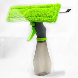 3 in 1 Water Spray Window Cleaner Spray Bottle Wiper Glass Brush Cleaning Equipment Wiper Glass Scraping