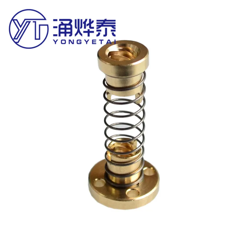 YYT T8 Lead Screw T8 Copper Nut Elimination Clearance Elimination Difference Nut Ladder Stainless Ste