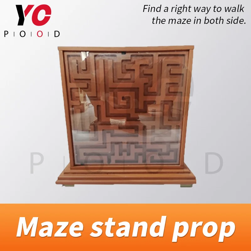 Escape room game Maze stand prop walk the maze in both size to unlock the door adventure game