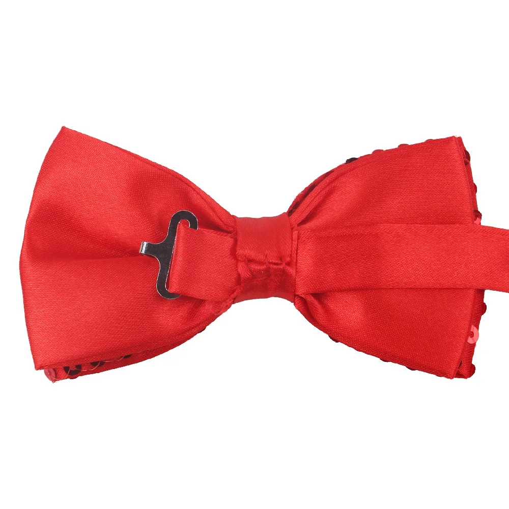 Fashion Bow Tie For Men Women Classic Sequins Bowtie For Wedding Party Bowknot Adult Mens Bowties Cravats Yellow Tie