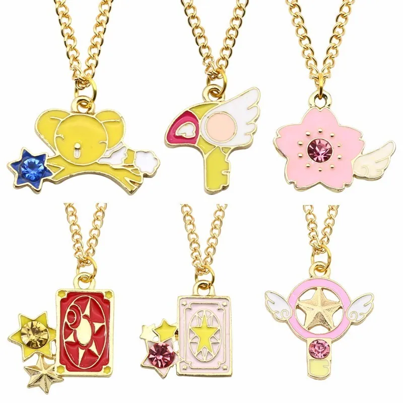 DIY Trendy Pendant Of Anime Sakura Kuluo Card Captor Bird Head Kero Necklaces&Pendants Chains Childhood Party Gifts Fashion