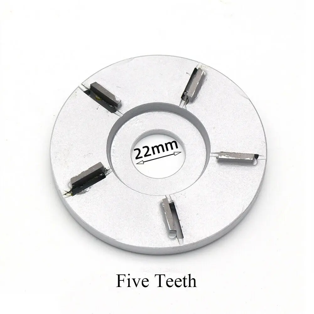 Cuchilla de disco de tallado para carpintería, cortador de fresado para amoladora angular de 22mm, 3/5/6 dientes