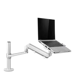 New Hyvarwey OL-1S PRO Dual Use Alunimum 12-17 inch Laptop Holder Gas Spring Arm +VESA Monitor Mount Head 75/100 mm Load 8kgs