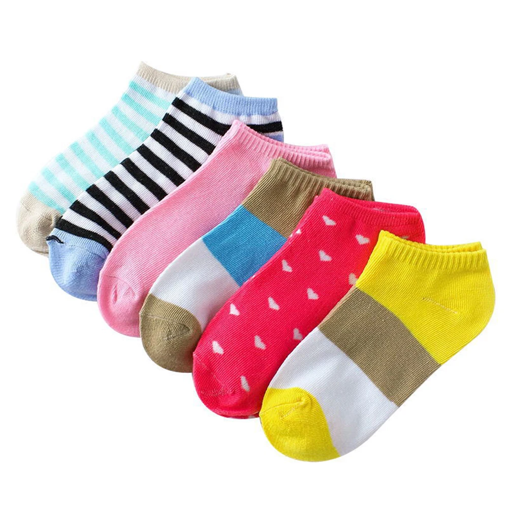 

Носки женские короткие в полоску, 10 шт. = 5 пар