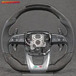 For Lamborghini Urus Steering Wheel Carbon Fiber Italy Alcantara Leather Sport Wheel 2018 Model Steering Wheel