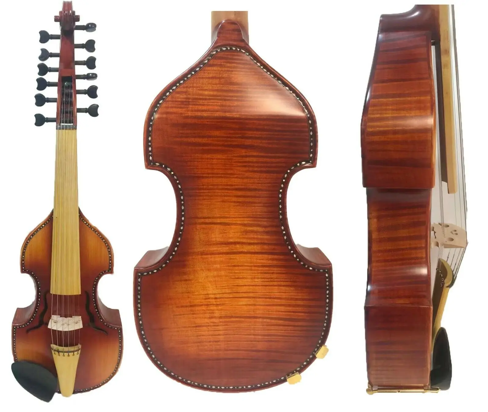 

SONG Brand Master 6×6 strings 15“ viola d'Amore rib thicker 2" rich sound #15005