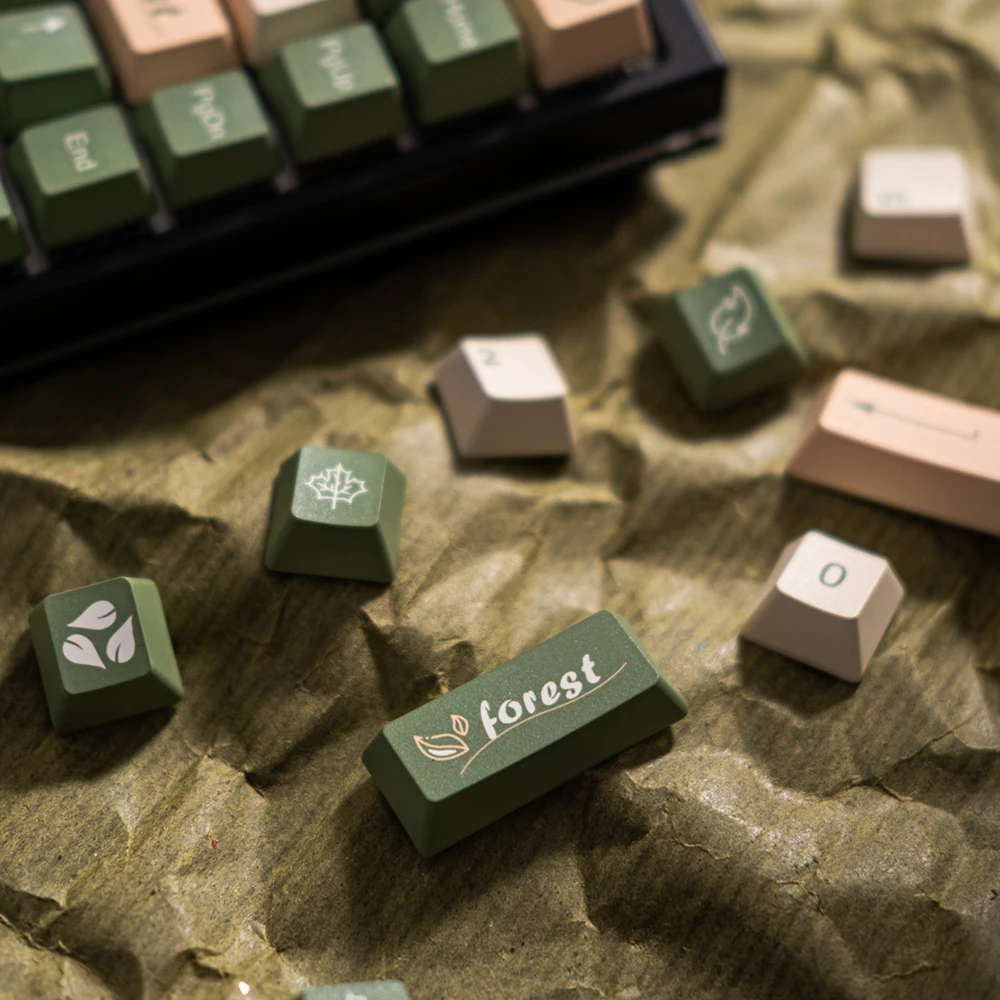 Original Fairy Forest Keycap Anime Keycap 144 Key Spot High Quality PBT 104 Mechanical Mx Axis  for Mechanical Keyboard 68 980