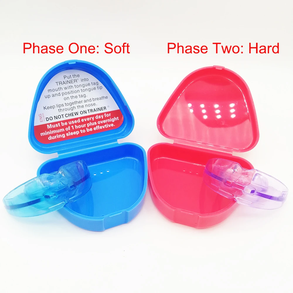 1 set T4K Children Dental Tooth Orthodontic Appliance Trainer for Kids Teeth Alignment Braces Mouthpieces Phase Soft and Hard