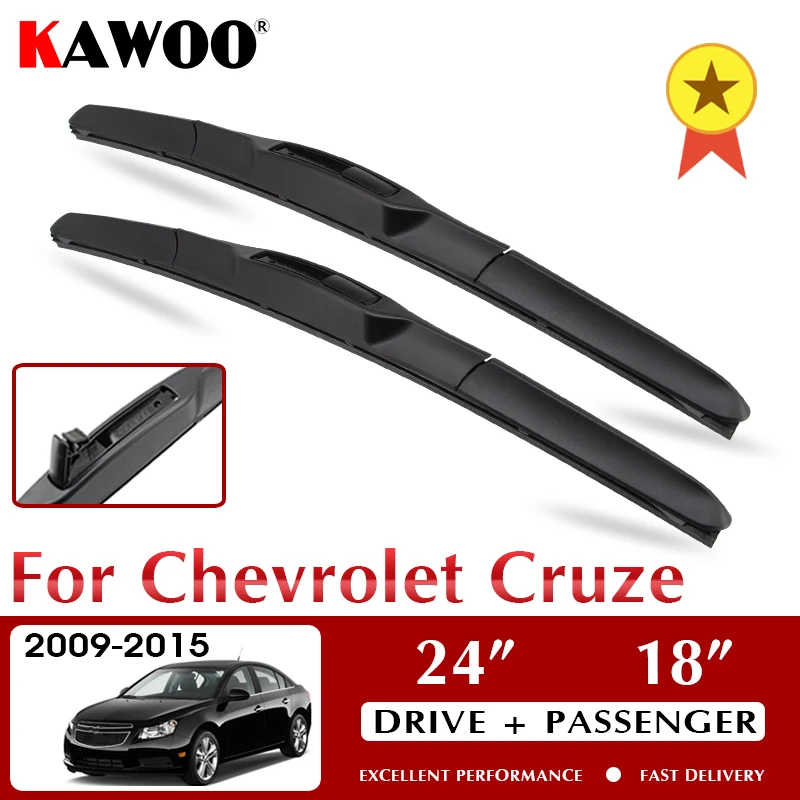 

KAWOO Car Wiper Blades for Chevrolet Cruze 2009 2010 2011 2012 2013 2014 2015 Front Window Windscreen Windshield Car Accessories