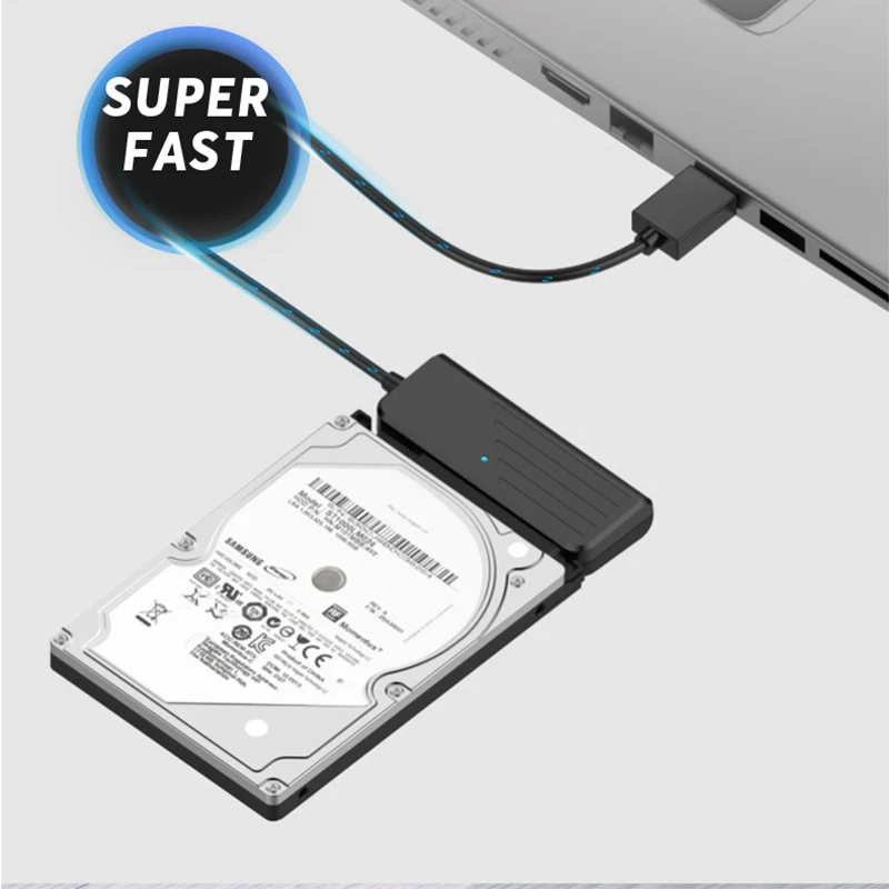 UTHAI T35 HDD Adapter for HD External USB 3.0/Type-C to SATA3 Converter Cable for 2.5" SATA HDD SSD 5Gbps JMS578 Chip
