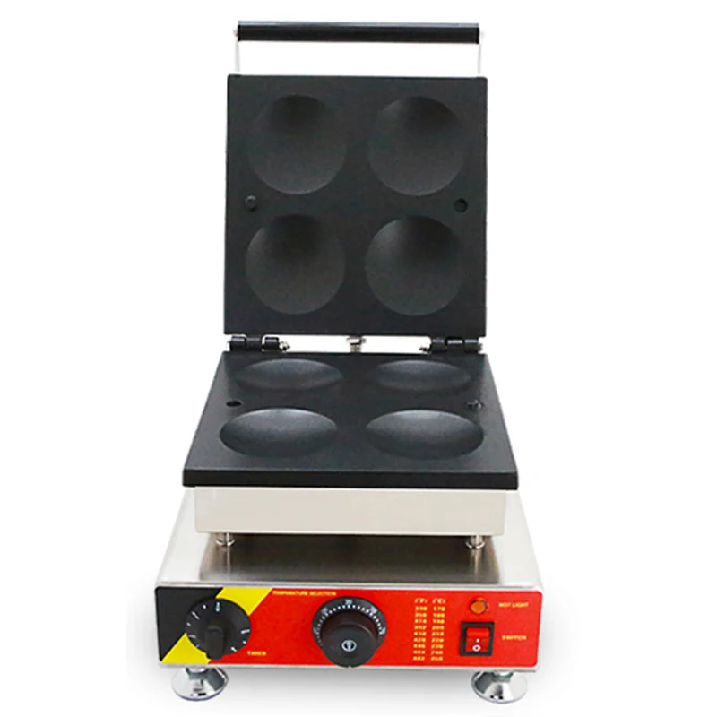 Waffel maker 110/220v 4 loch Dorayaki maschine Handels Nicht-stick Pfannkuchen waffel maschine Elektrische muffin snack ausrüstung NP-551