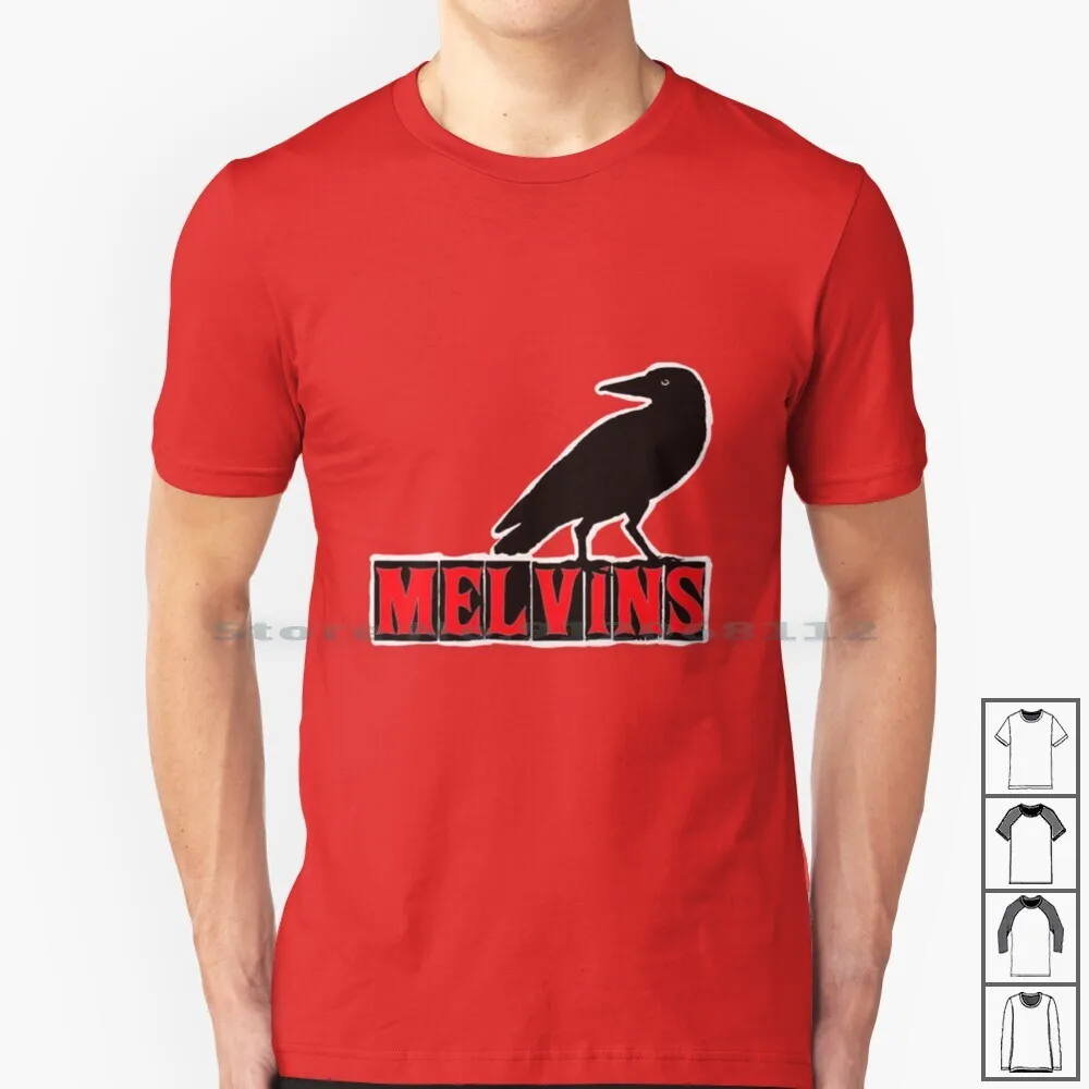 Melvins-Crow Graphic , Iconic Punk , Alt Rock Band Of The Early 1990's. 100% Cotton T Shirt The Melvins Mudhoney Temple Of The