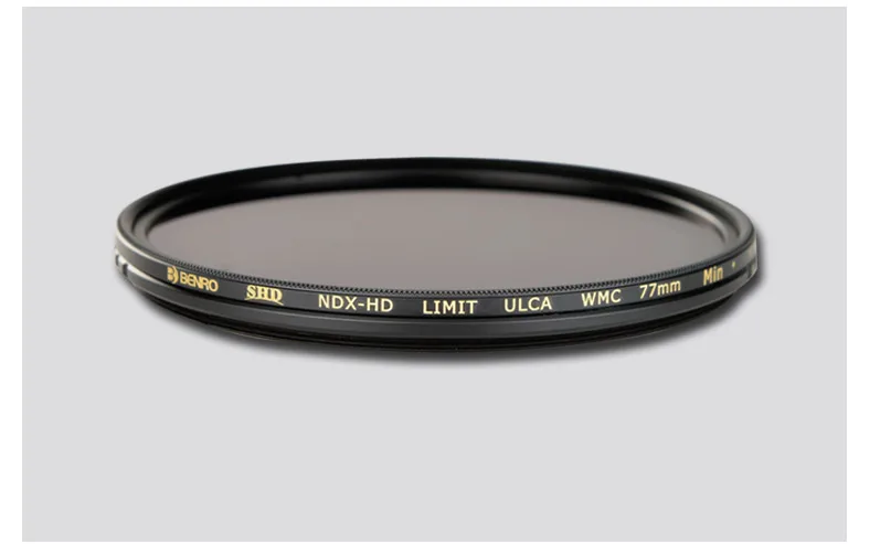 Benro 67 72 77 82mm SHD NDX HD ND2-ND500 / ND0.6-2.7 (1-9 Stops) Adjustable Round Glass Filter Variable Neutral for Camera Lens