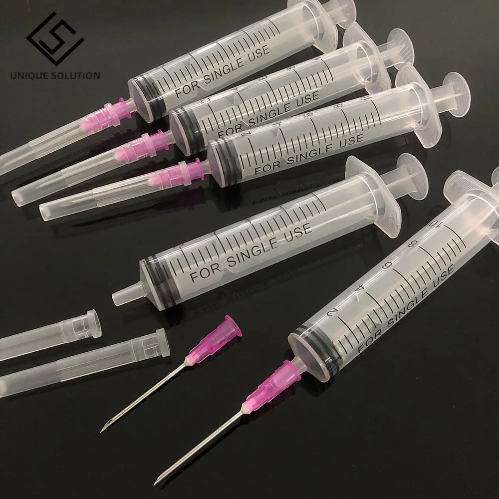 10mL Plastic Syringe Hydroponics Analyze Measuring Cubs Nutrients Syringe needle For Injectors Ink Cartridge Pets Cat Feeders