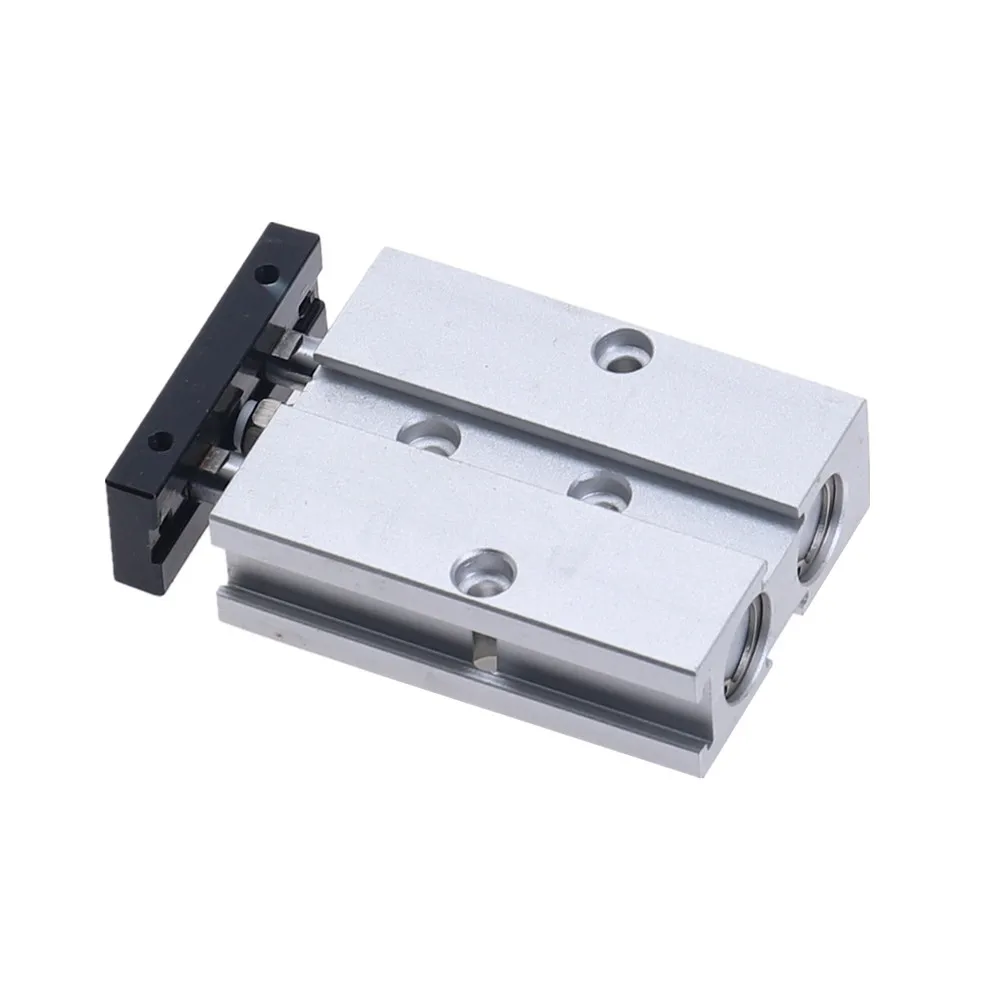 1pcs Pneumatic Cylinder Double Rod TN16 Bore Cylinder 5/10/15/20/25/30/35/40/50/60/70/80/90/100/125/150mm Stroke Aluminum Alloy