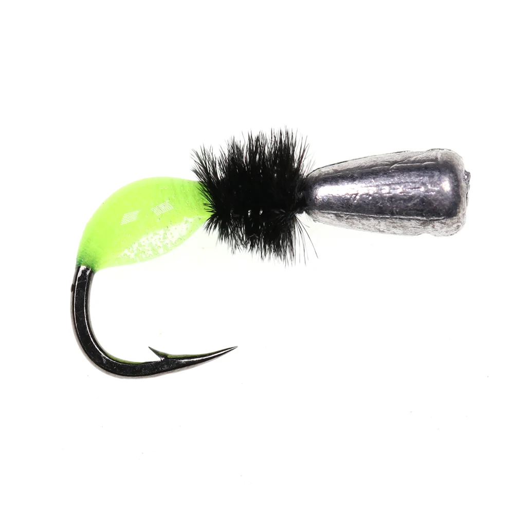 ICERIO 6PCS Ice Fishing Lead Jig Head Hooks Winter Fishing Ice Jig Lure Fake Artificial Bait