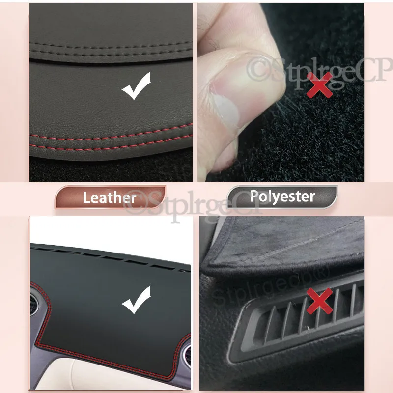 Leather Dashmat Accessories Car-Styling Dashboard Covers Pad Sunshade Dash Mat For Toyota Verso 2009~2018 AR20 SportsVan