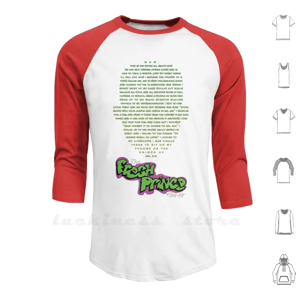 The Fresh Prince Of Bel - Air Long Sleeve Men Teenage Cotton Fresh Prince Bel Air Bell Smith Philadelphia Tv Shows 90S 90 Sitcom